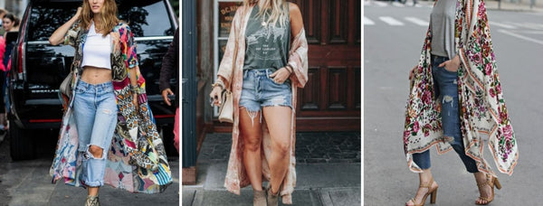 Inspiration for styling a Kimono - Wedges And Wide Legs Boutique