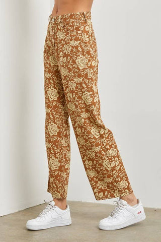 Flower Print Pants