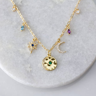 Celestial Colorful Charm Necklace 