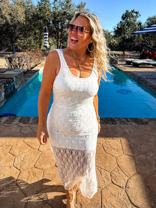 Lilly Lace Dress | White