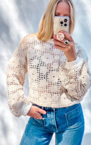 Boho Bloom Crochet Top