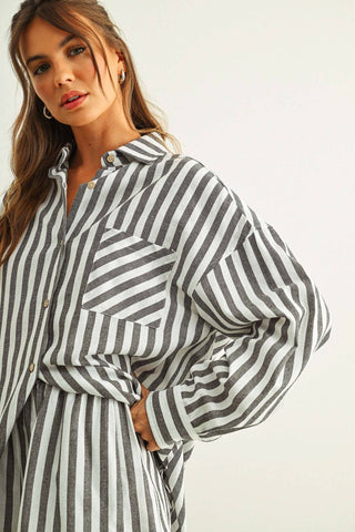 Saltwater Stripe Button Down