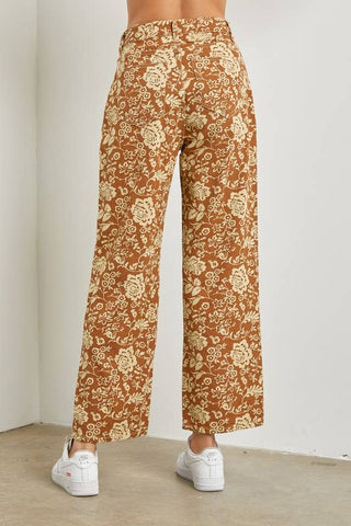 Flower Print Pants