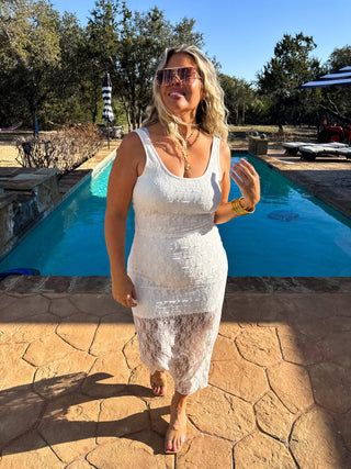 Lilly Lace Dress | White