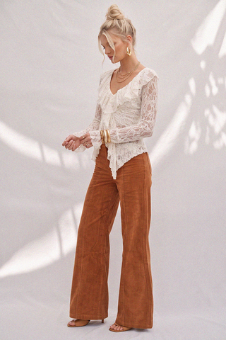 Autumn Roads Wide Leg Corduroy