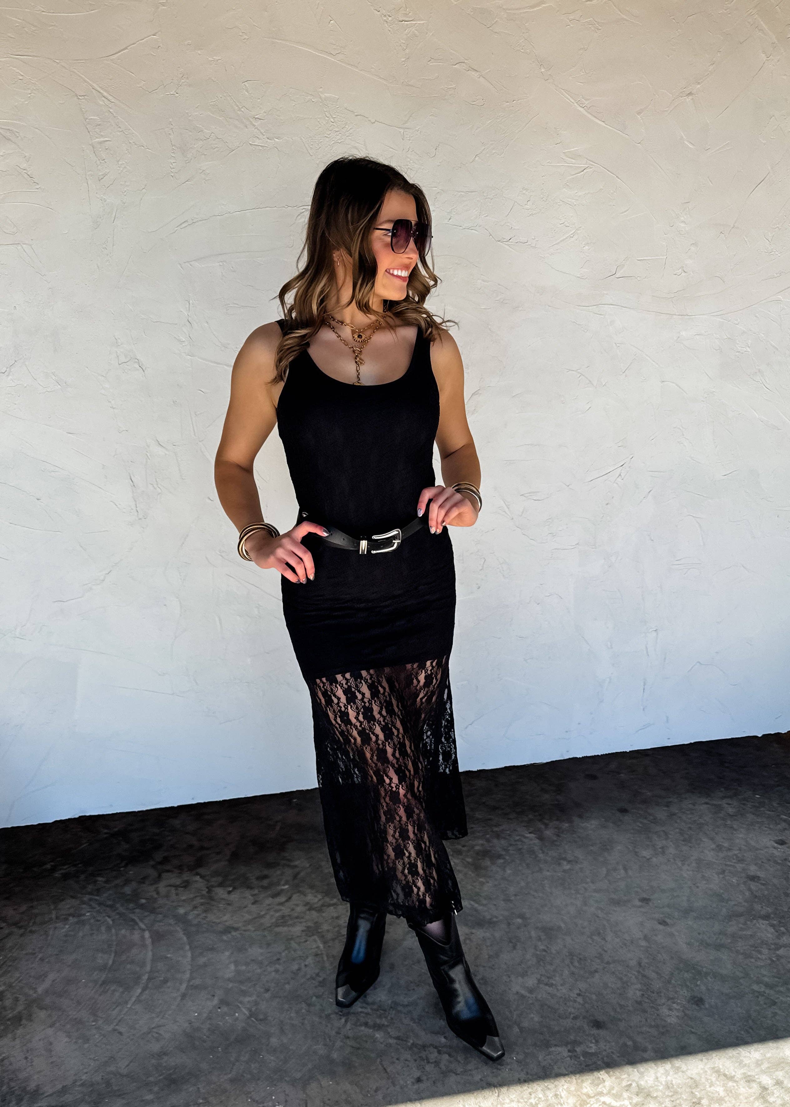 Leely Lace Dress S/M / Black Leely Lace Dress S/M / Black