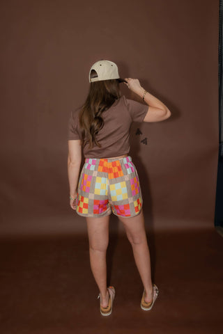 Patchwork Quilted Shorts