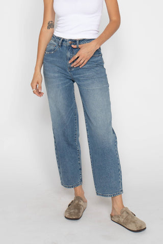 Harlow High Rise Barrel Jean, Vintage Denim Indigo