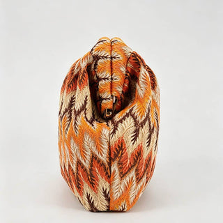 Zigzag Knit Clutch Bag