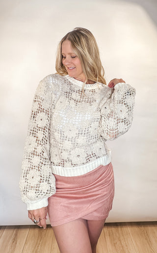 Boho Bloom Crochet Top