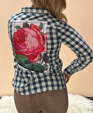 Rosella Blue/White Flannel