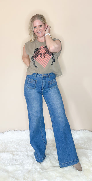 The Zebras Maisie Muscle Tee