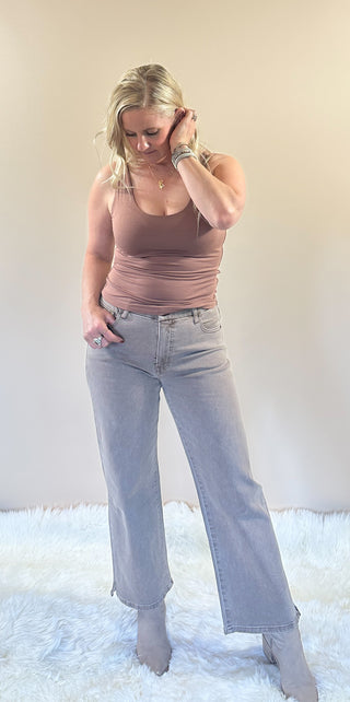 Double Lined Scoop Neck | Chocolate Milk