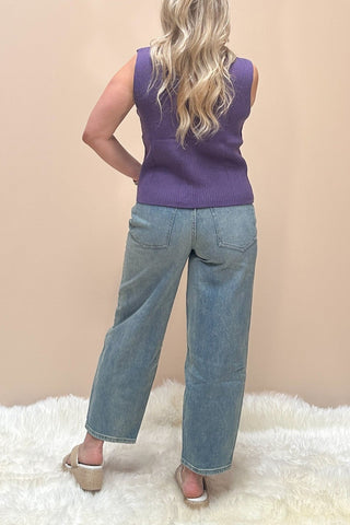 Harlow High Rise Barrel Jean, Vintage Denim Indigo