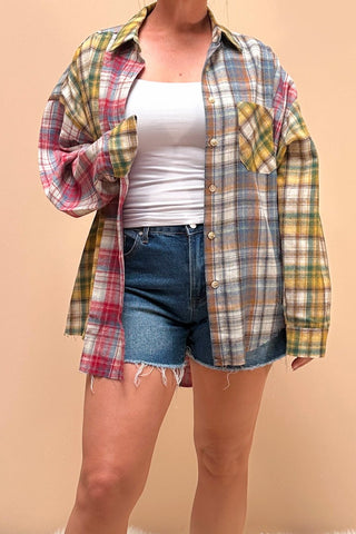 The Noelle Patchwork Flannel