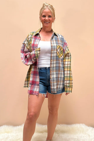 The Noelle Patchwork Flannel