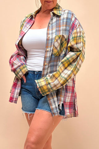The Noelle Patchwork Flannel