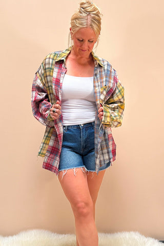 The Noelle Patchwork Flannel