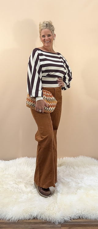 Autumn Roads Wide Leg Corduroy