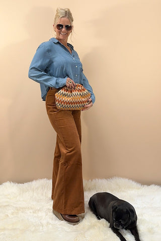 Autumn Roads Wide Leg Corduroy