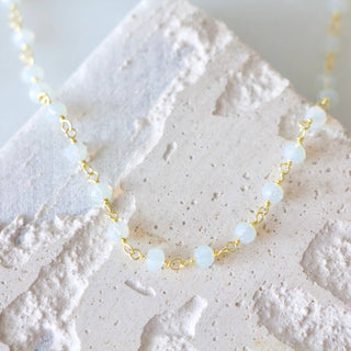 Faceted Opalite Beaded Necklace