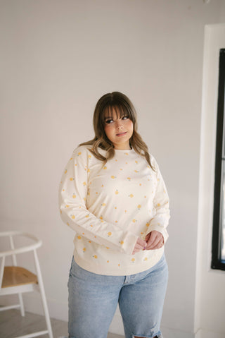 Peachy Keen Organic Cotton Pullover Sweatshirt
