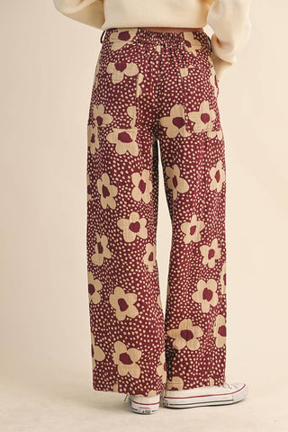 Floral High Waisted Pant
