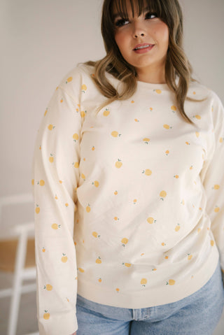 Peachy Keen Organic Cotton Pullover Sweatshirt