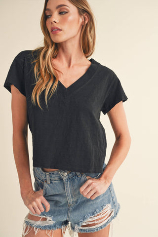 Ruby V-Neck | Black