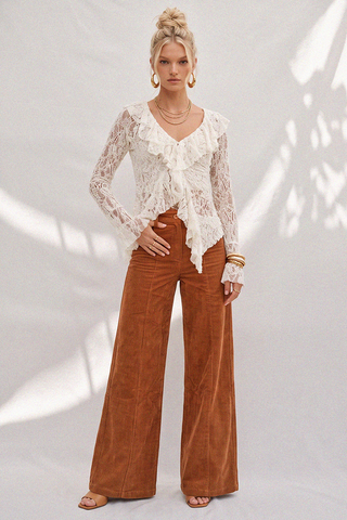 Autumn Roads Wide Leg Corduroy