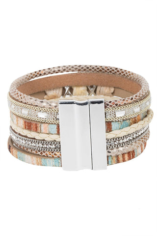 Sweet Sands Multi Strand Leather Bracelet