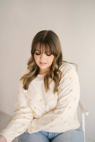 Peachy Keen Organic Cotton Pullover Sweatshirt
