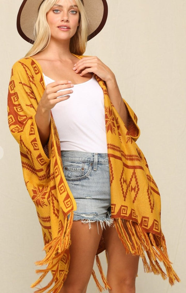 Beach Day Poncho - Wedges And Wide Legs Boutique