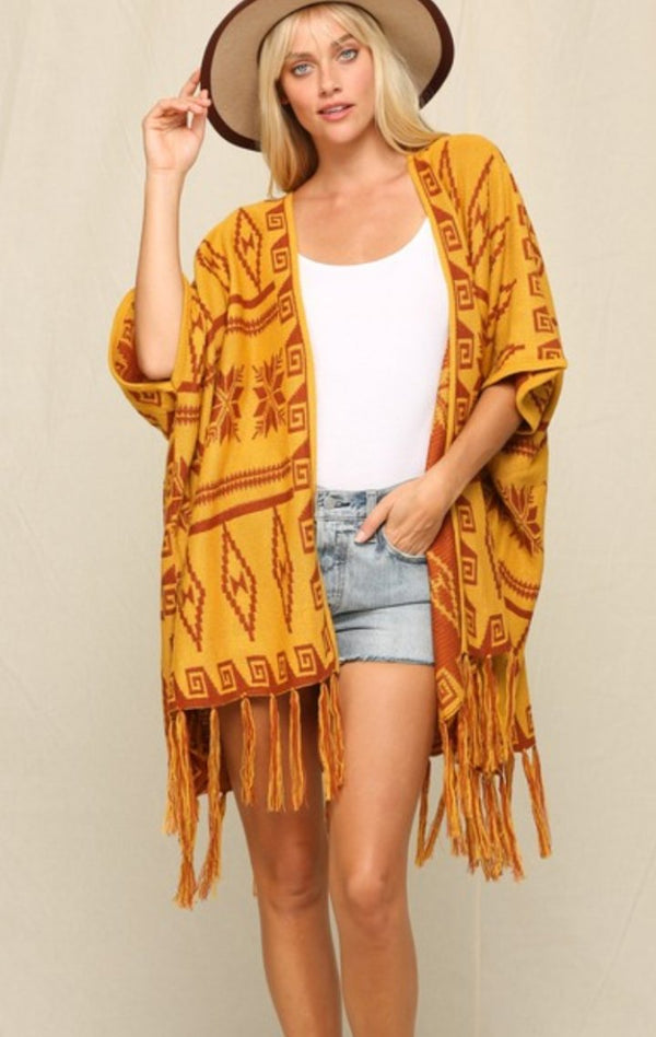Beach Day Poncho - Wedges And Wide Legs Boutique