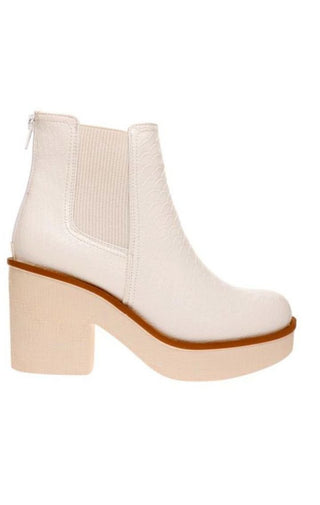 Bella Bootie | White - Wedges And Wide Legs Boutique