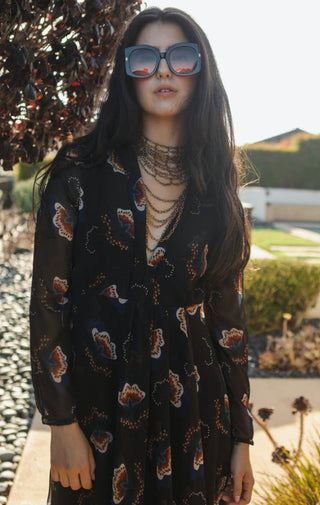 Biba Blossom Minaret Dress - Wedges And Wide Legs Boutique