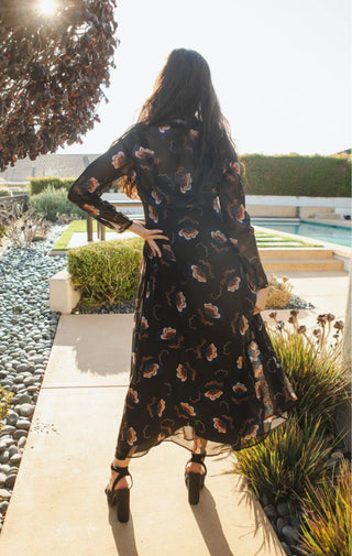 Biba Blossom Minaret Dress - Wedges And Wide Legs Boutique