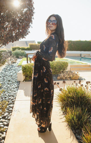Biba Blossom Minaret Dress - Wedges And Wide Legs Boutique