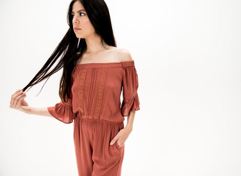 Boho Beauty Jumpsuit - Wedges And Wide Legs Boutique