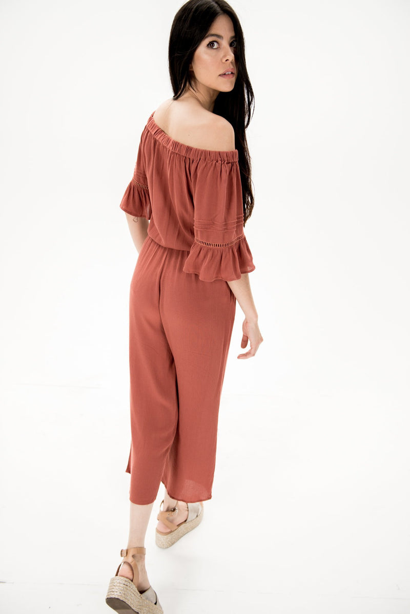 Boho Beauty Jumpsuit - Wedges And Wide Legs Boutique