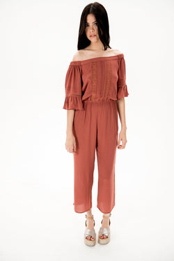 Boho Beauty Jumpsuit - Wedges And Wide Legs Boutique