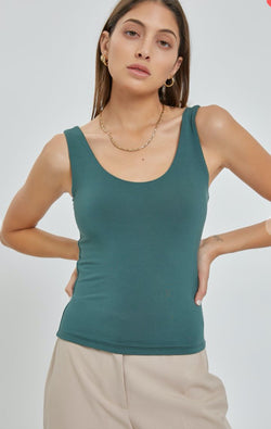 Copy of The Double Lined "IT" Tank Top | Leaf - Wedges And Wide Legs Boutique