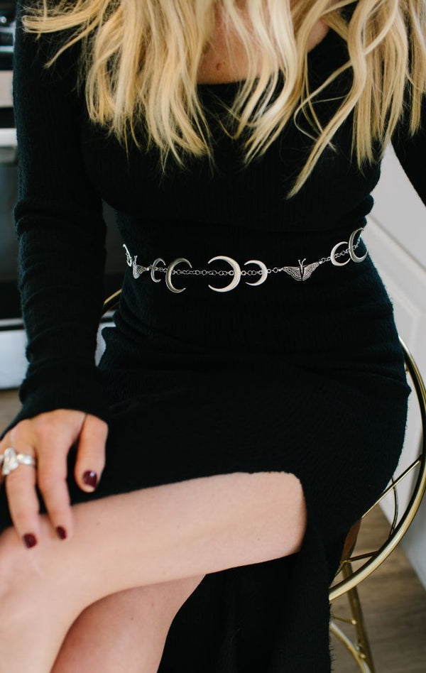 Divine Love Statement Belt | Gold & Silver - Wedges And Wide Legs Boutique