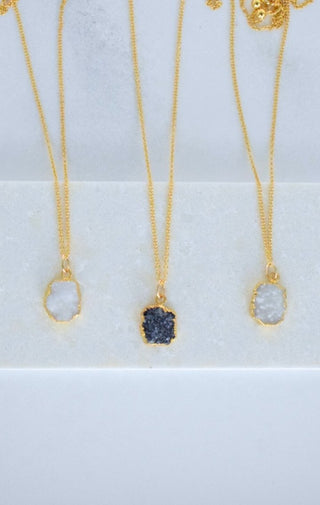 Druzy Layering Necklace - Wedges And Wide Legs Boutique