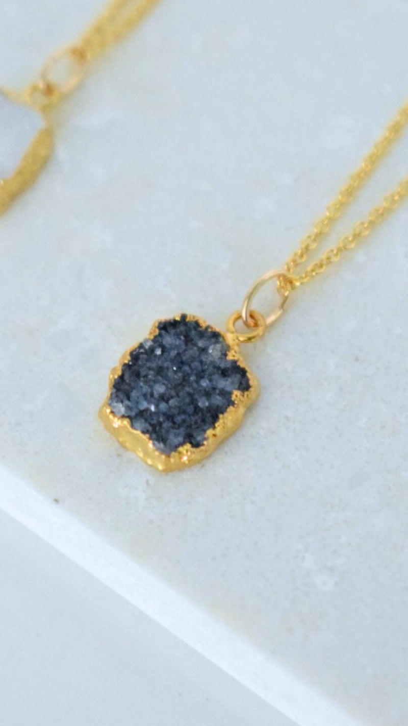 Druzy Layering Necklace - Wedges And Wide Legs Boutique
