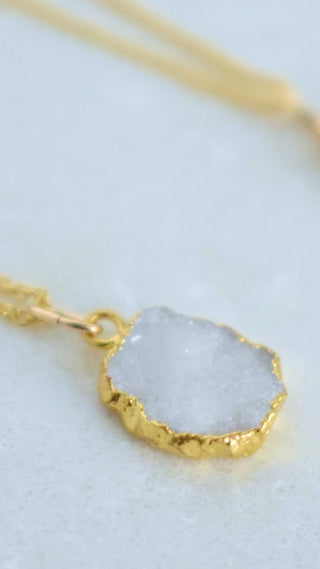 Druzy Layering Necklace - Wedges And Wide Legs Boutique