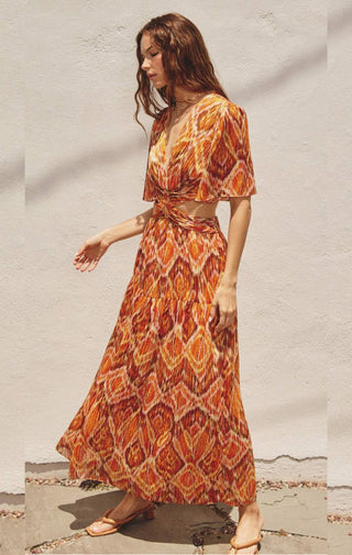 Eye Candy Cutout Maxi Dress - Wedges And Wide Legs Boutique