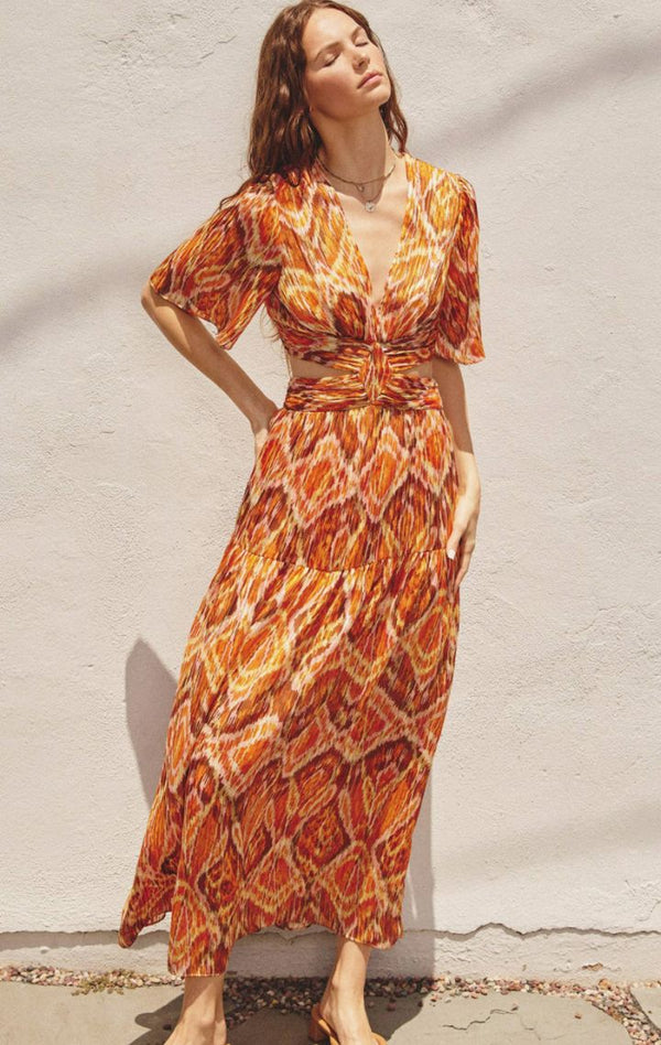 Eye Candy Cutout Maxi Dress - Wedges And Wide Legs Boutique