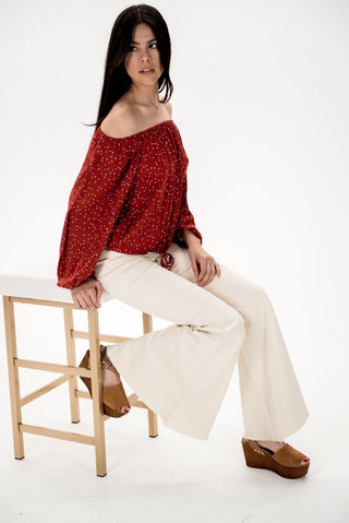 Gypsy Soul Off The Shoulder Top - Wedges And Wide Legs Boutique