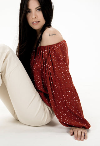 Gypsy Soul Off The Shoulder Top - Wedges And Wide Legs Boutique